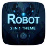 robot golauncher ex weather 2in1 android application logo